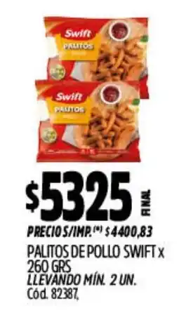 Supermercados Yaguar Swift palitos oferta