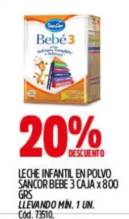 Supermercados Yaguar Sancor leche infantil en polvo oferta