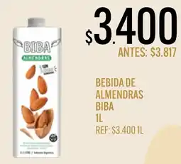 Supermercados Todo Biba bebida de almendras oferta