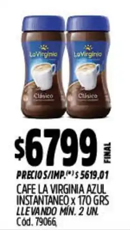 Supermercados Yaguar La virginia cafe instantaneo clasico oferta