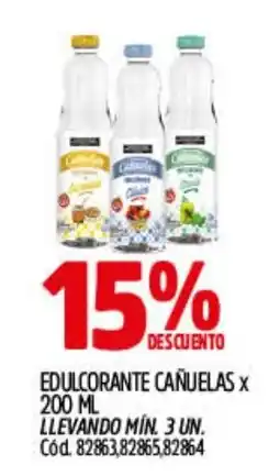 Supermercados Yaguar Cañuelas edulcorante oferta