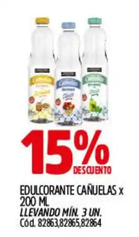 Supermercados Yaguar Cañuelas edulcorante oferta