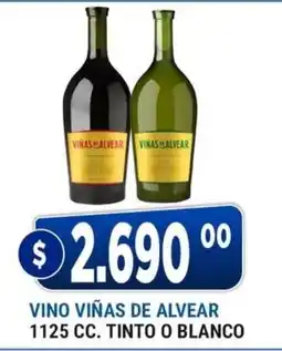 Supermercados Mayor Viñas de alvear vino tinto o blanco oferta