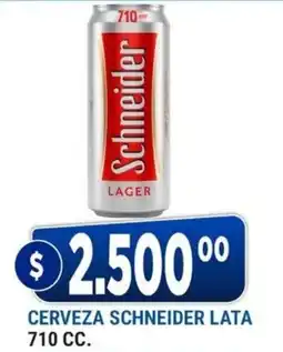 Supermercados Mayor Schneider cerveza lata oferta