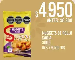 Supermercados Todo Sadia nuggets de pollo oferta