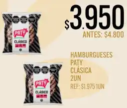 Supermercados Todo Paty hamburgueses clásica oferta
