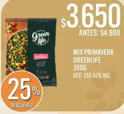 Supermercados Todo Greenlife mix primavera oferta