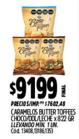 Supermercados Yaguar Caramelos butter toffees oferta