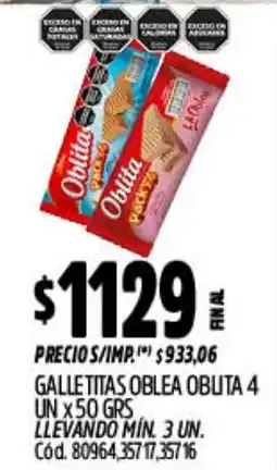 Supermercados Yaguar Obilita galletitas oferta