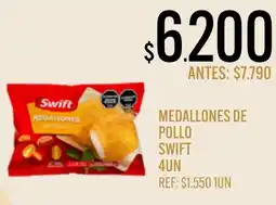 Supermercados Todo Swift medallones de pollo oferta