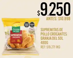 Supermercados Todo Granja del Sol supremitas de pollo crocantes oferta