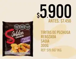 Supermercados Todo Sadia tiritas de pechuga rebozada oferta