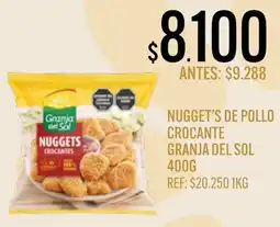 Supermercados Todo Granja del Sol nuggets de pollo crocante oferta