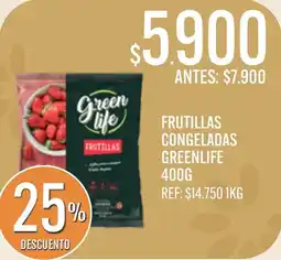 Supermercados Todo Green life frutillas congeladas oferta