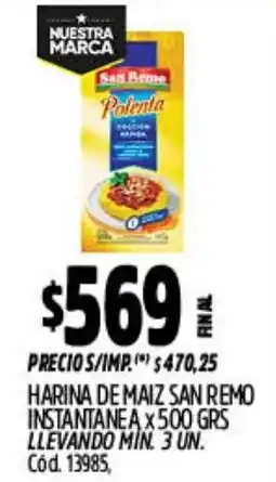 Supermercados Yaguar San remo polenta oferta