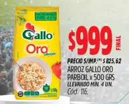 Supermercados Yaguar Gallo arroz parboil oro oferta