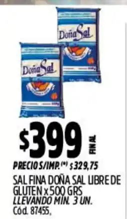 Supermercados Yaguar Dona Sal sal fina oferta