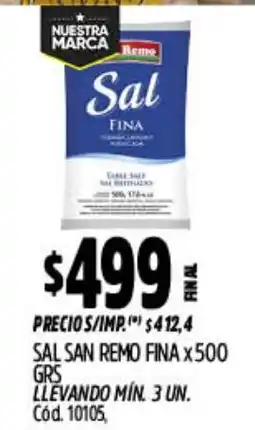 Supermercados Yaguar Remo sal fina oferta