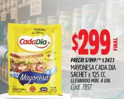 Supermercados Yaguar CadaDia mayonesa oferta