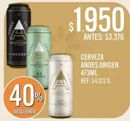 Supermercados Todo Andes origen cerveza oferta