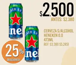 Supermercados Todo Heneken cerveza s/alcohol oferta