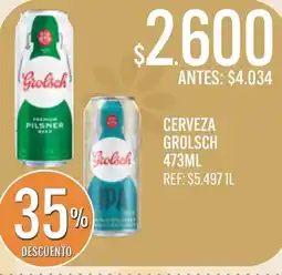 Supermercados Todo Grolsch cerveza oferta