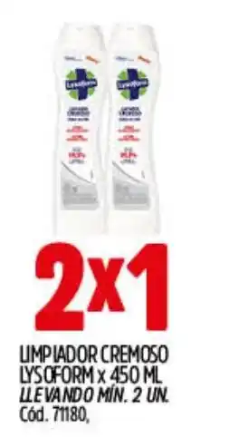 Supermercados Yaguar Lysoform limpiador cremoso oferta