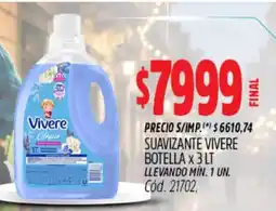 Supermercados Yaguar Vivere suavizante oferta