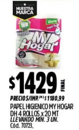 Supermercados Yaguar My hogar papel higienico oferta