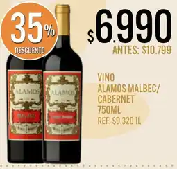 Supermercados Todo Alamos vino malbec/cabernet oferta