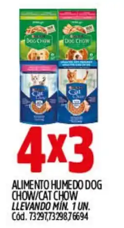 Supermercados Yaguar Dog chow alimento humedo oferta