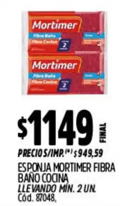 Supermercados Yaguar Mortimer esponja fibra baño cocina oferta
