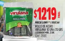 Supermercados Yaguar Virulana rollitos oferta
