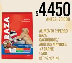 Supermercados Todo Raza alimento p/perro cachorros/adultos mayores oferta