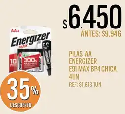 Supermercados Todo Energizer pilas aa oferta