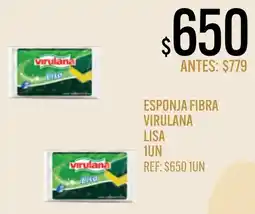 Supermercados Todo Virulana esponja fibra lisa oferta