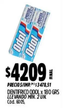 Supermercados Yaguar Odol dentífrico oferta