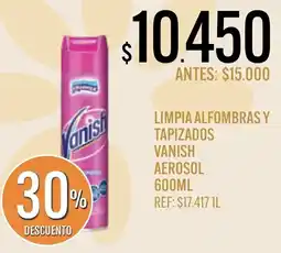 Supermercados Todo Vanish limpieza alfombras y tapizados aerosol oferta