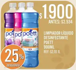 Supermercados Todo Poett limpiador líquido desinfectante oferta