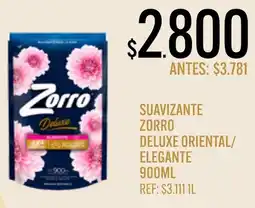Supermercados Todo Zorro suavizante zorro deluxe oriental/elegante oferta