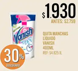 Supermercados Todo Vanish quita manchas liquido oferta