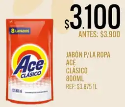 Supermercados Todo Ace jabón p/la ropa clásico oferta