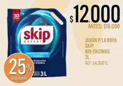 Supermercados Todo Skip jabón p/la ropa bio-enzimas oferta