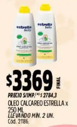 Supermercados Yaguar Estrella baby oleo calcareo oferta