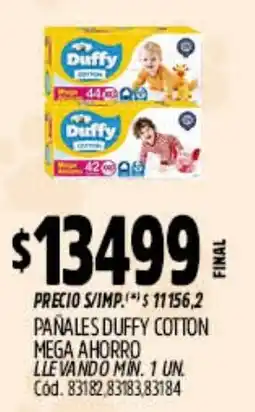 Supermercados Yaguar Duffy pañales cotton oferta