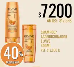 Supermercados Todo Elvive shampoo/acondicionador oferta