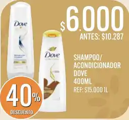 Supermercados Todo Dove shampoo/acondicionador oferta