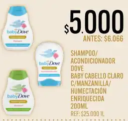 Supermercados Todo babyDove shampoo/acondicionador oferta