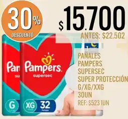 Supermercados Todo Pampers pañales supersec oferta