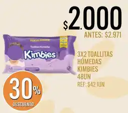 Supermercados Todo Kimbies toallitas húmedas oferta